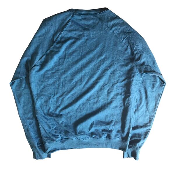 blank blue crewneck sweatshirt size large - Picture 4 of 4